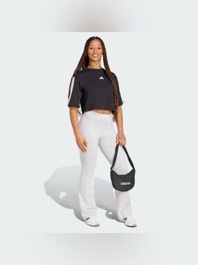 ADIDAS- Women's Essentials 3-Stripes Cotton Loose Tee